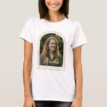 Camiseta de cumpleaños personalizada | Foto Texto