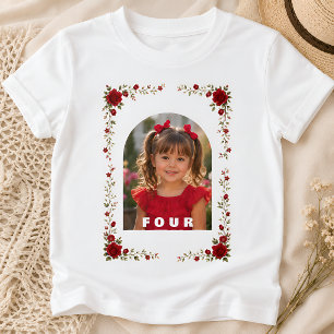 Camiseta de cumpleaños personalizada para niña de 