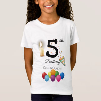 Camiseta de cumpleaños personalizada para niños