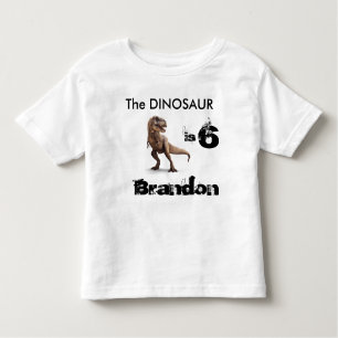 Camiseta de cumpleaños personalizada T-Rex
