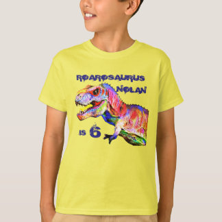 Camiseta de cumpleaños personalizada T-Rex