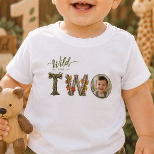 Camiseta de cumpleaños salvaje y DOS bebé personal