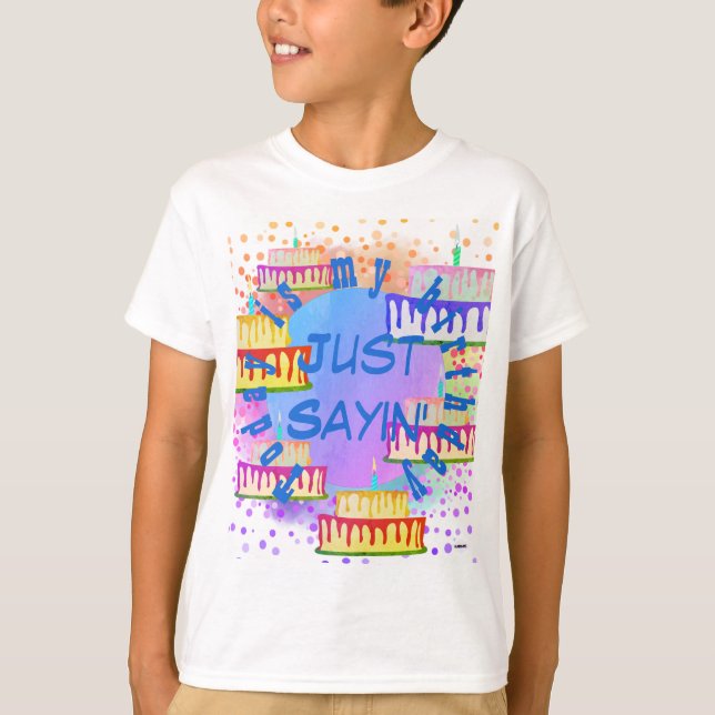 Camiseta de cumpleaños sólo dice HAMbyWG (Anverso)