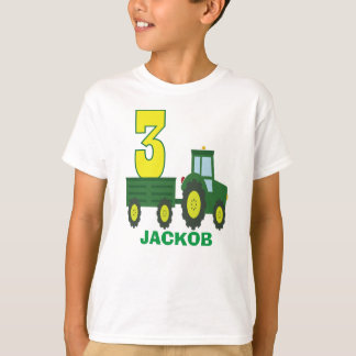 Camiseta de cumpleaños Tractor - 3º cumpleaños per