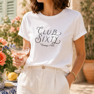 Camiseta de cumpleaños vintage Club Sixty