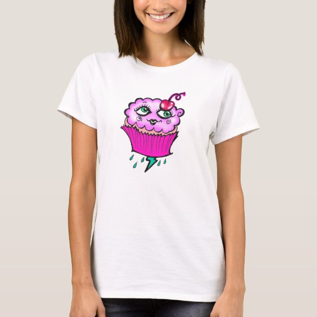 Camiseta de Cupcake Nublado (Anverso)