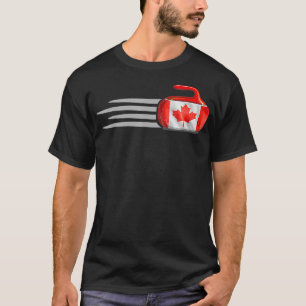 Camiseta de curado de bandera canadiense