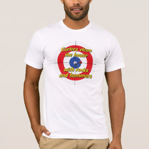 Camiseta de "Curlers do a Tee" - (Rojo)