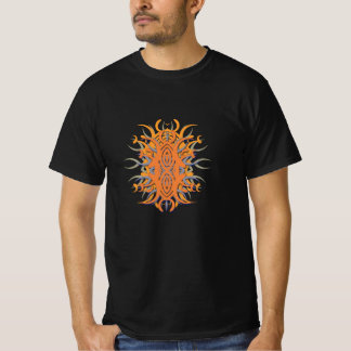 Camiseta de curvas tribales