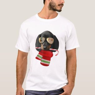 Camiseta de Dachshund Navidades ricas regalo Perro