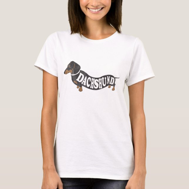 Camiseta de Dachshund Vintage (Anverso)