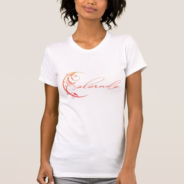 Camiseta de Damas Colorado Color (Anverso)