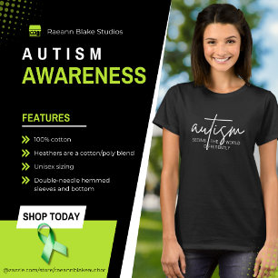 Camiseta de Damas de Conciencia del Autismo