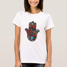 Camiseta de Damas de la Mano de Fatima