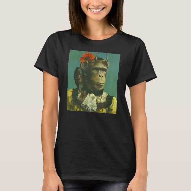 Camiseta de Damas del Demonio Mono (Anverso)