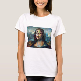 Camiseta de Damas Futurista Mona Lisa