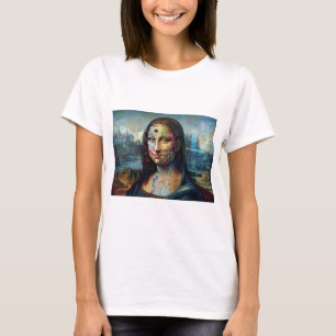 Camiseta de Damas Futurista Mona Lisa