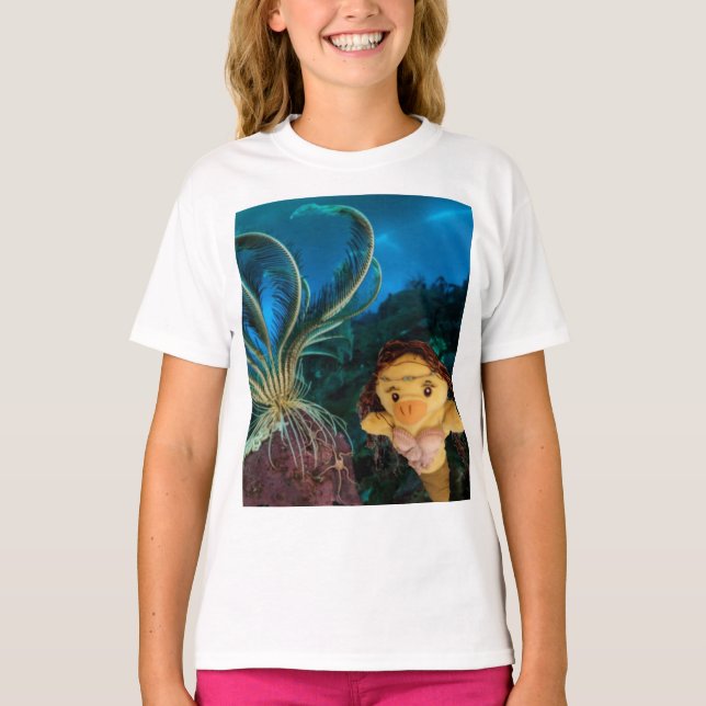 Camiseta de Danni la Sirena bajo el agua (Anverso)