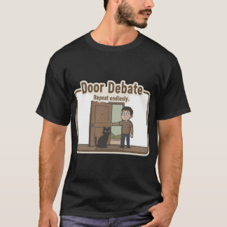 Camiseta de debate de puertas