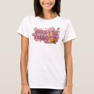 Camiseta de declaración COOL RED BRUNCH THERAPY