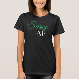 Camiseta de Declaración de Expresión Sassy AF