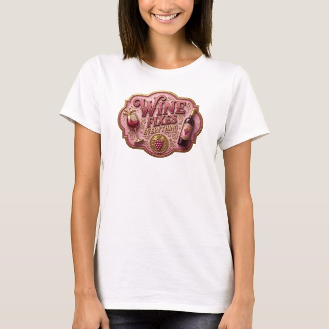 Camiseta de declaración de ORO MODERNO EL VINO ARR (Anverso)