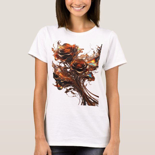Camiseta de declaración de ROSAS DE CHOCOLATE de P (Anverso)