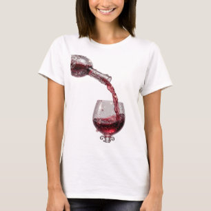 Camiseta de declaración de vino tinto de plata gen