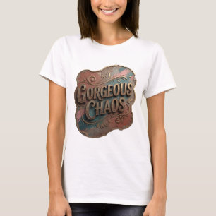 Camiseta de declaración GORGEOUS CHAOS Snappy Gold