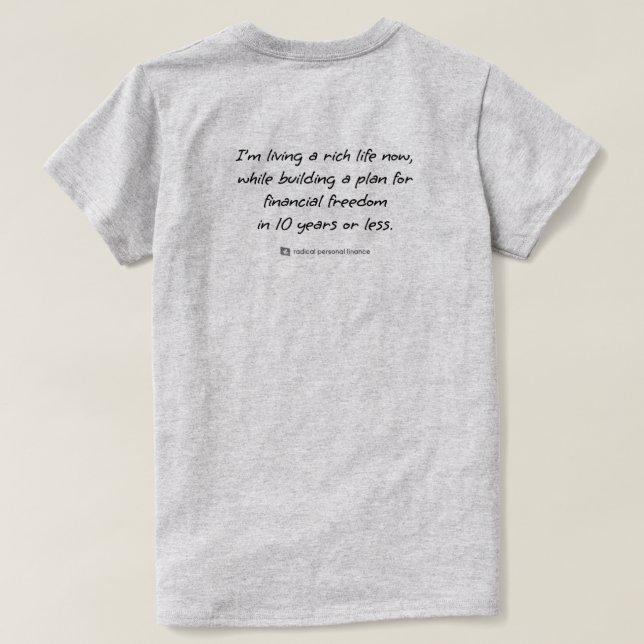 Camiseta de Declaración Radical (Mujer) (Reverso del diseño)