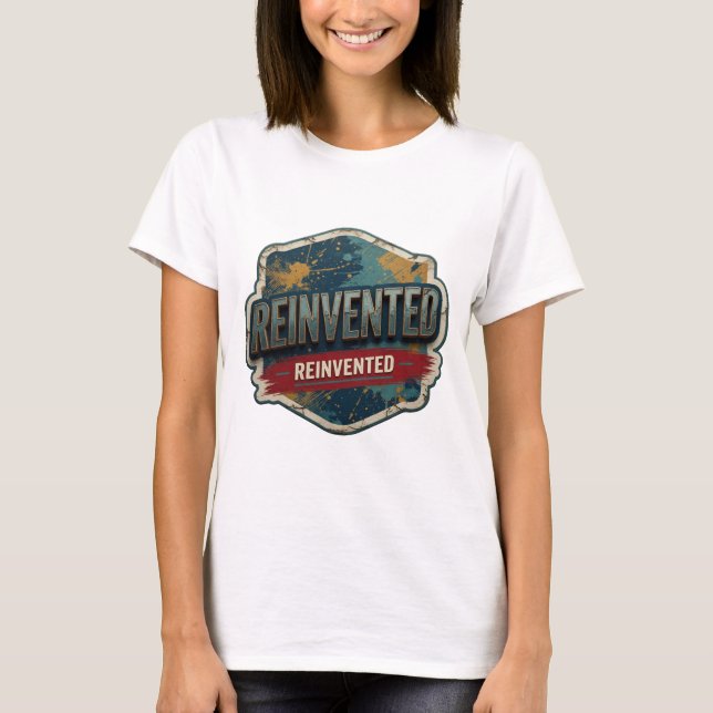 Camiseta de declaración REINVENTADA Snappy Silver (Anverso)