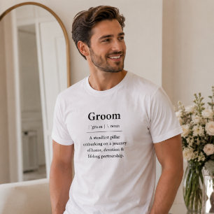 Camiseta de Definición de Novio Regalo para el N
