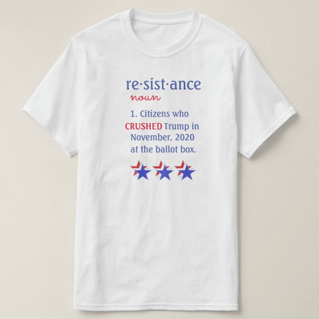 Camiseta de definición de resistencia (Diseño del anverso)