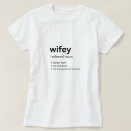 Camiseta de definición divertida de Wifey