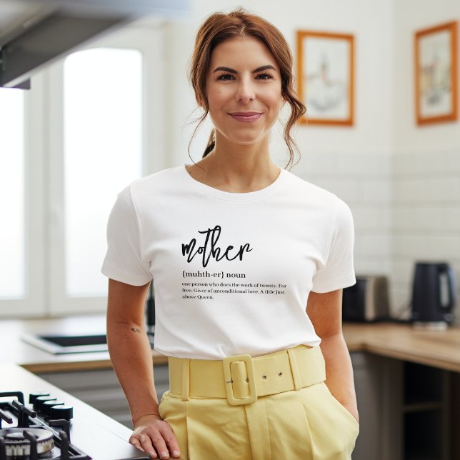Camiseta de definición madre simple (Subido por el creador)