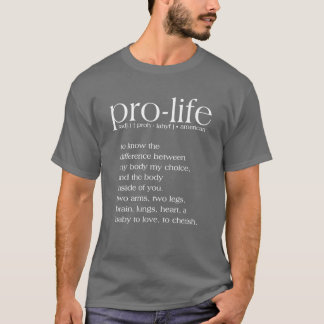 Camiseta de definición provida
