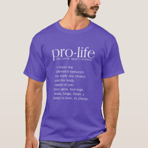 Camiseta de definición provida