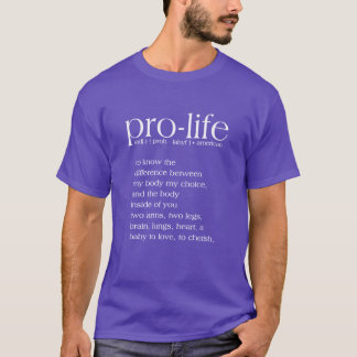 Camiseta de definición provida