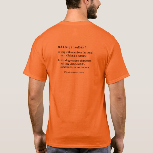 Camiseta de Definición Radical (H/M) (Reverso)