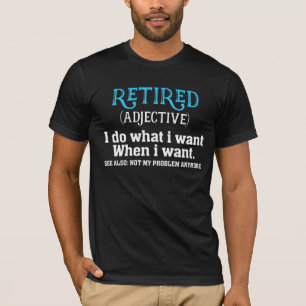 Camiseta De Definición Retirada, Graciosa Mordaza 