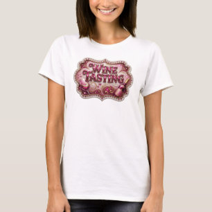 Camiseta de DEGUSTACIÓN DE VINO Rosa Atractivo