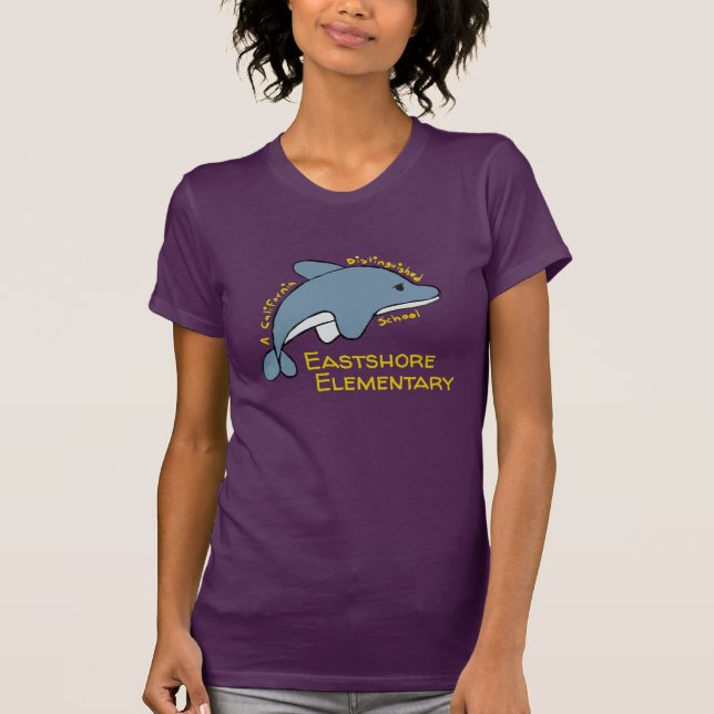 Camiseta de delfín lugubrioso femenina (Anverso)