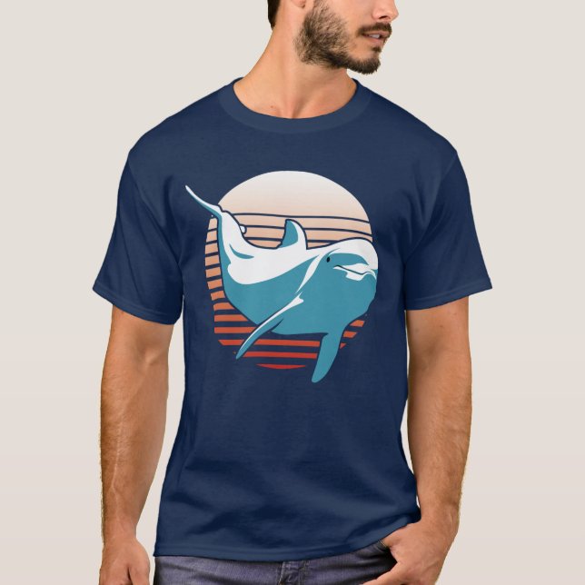 Camiseta de delfín vintage (Anverso)
