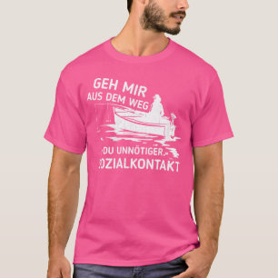 Camiseta De Dem Weg Contacto Social Innecesario Pesca Ro