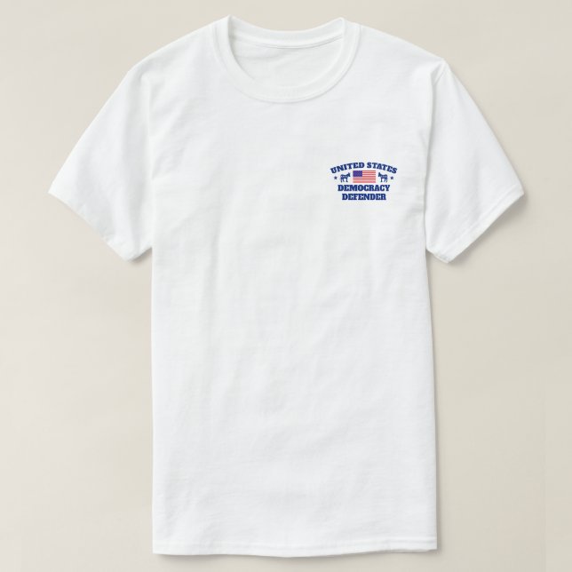 Camiseta de Democracy Defender©™ (Diseño del anverso)