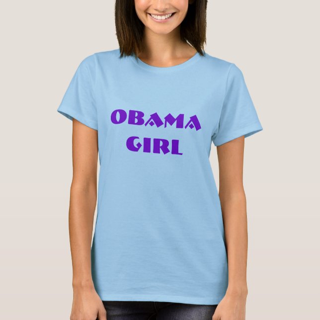 Camiseta de DEMÓCRATA del CHICA de OBAMA (Anverso)