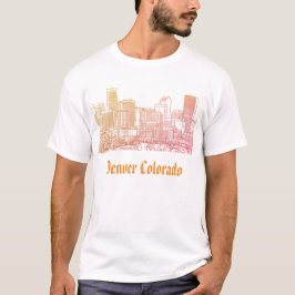 Camiseta de Denver Colorado Camiseta horizonte de