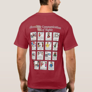 Camiseta de derechos accesible