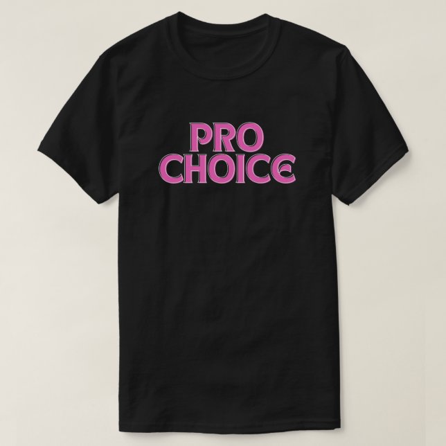 Camiseta de derechos de aborto por elección (Diseño del anverso)
