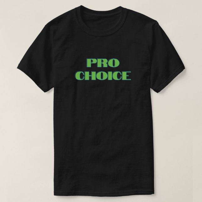 Camiseta de derechos de aborto por elección (Diseño del anverso)
